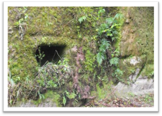 Title: TUNNEL ROAD – EASTERN TRAM TUNNEL - Description: Excavated hole for placing oil lamps.